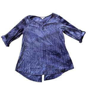 Women's Top Large Purple Witchy Aesthetic Fairy-core Indie-Boho Vibes Whimsical